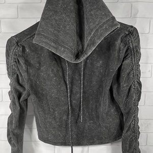 Forever21 Active Mineral Wash Hooded Top